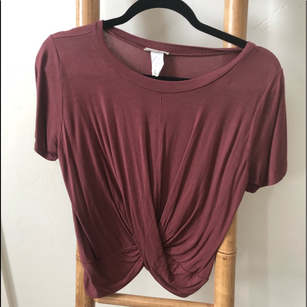 Maroon tee, soft material